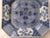 Antique Japanese Blue & White Octagonal Plate With Floral and Bamboo Motifs For Sale - Image 18 of 18