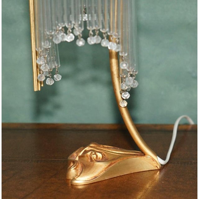 Vintage Art Nouveau Gilt Bronze and Glass Table Lamps by Hector Guimard, 1920, Set of 2 For Sale - Image 18 of 18