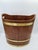 Mid-Century Modern Maritime Wooden Bucket with Brass Hoops, 1960s-1970s For Sale - Image 3 of 14