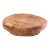 Late 19th Century Primitive Round Wooden Cutting Board With Timeworn Patina For Sale