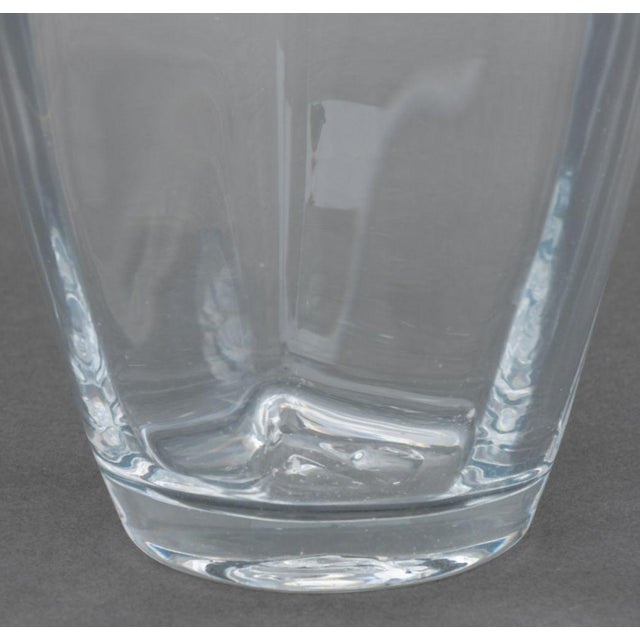 Late 20th Century Late 20th Century Simon Pearce Clear Glass Table Lamp For Sale - Image 5 of 8