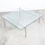 Metal Mid Century Modern Coffee Table Glass Poul Kjærholm Pk61 Steel Vintage Crystal For Sale - Image 7 of 12