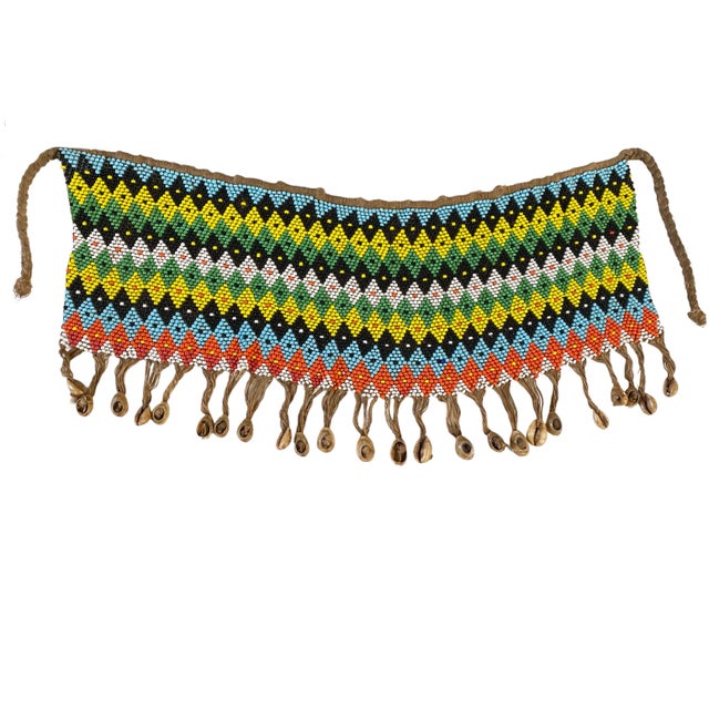 Tribal Ceremonial Skirt Kirdi Beaded Cache Sex Pikuran Cameroon For Sale - Image 10 of 11