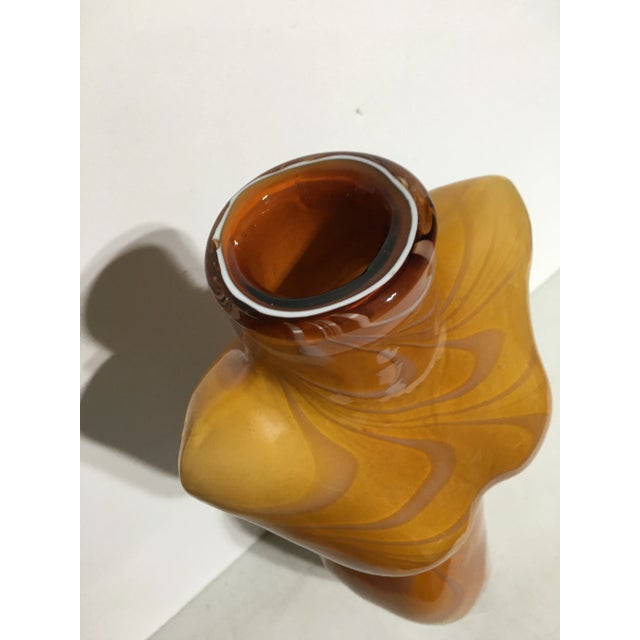 Vintage Female Form Glass Vase For Sale - Image 4 of 8