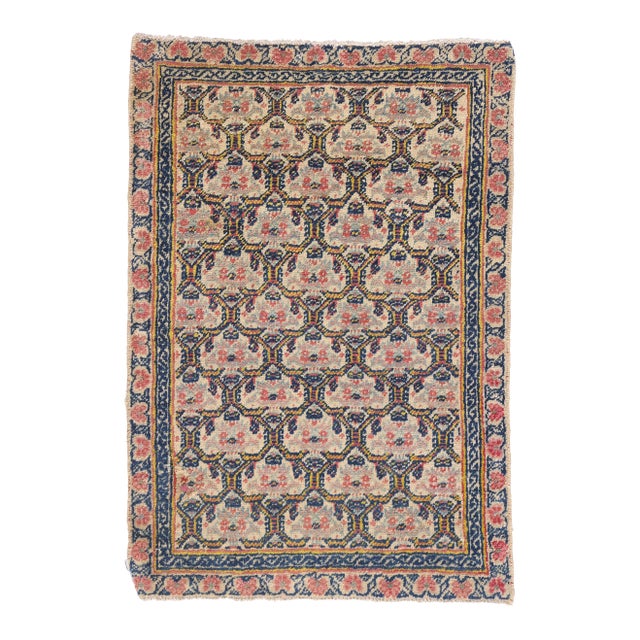 Antique Persian Farahan Rug, 01'08 X 02'04 For Sale