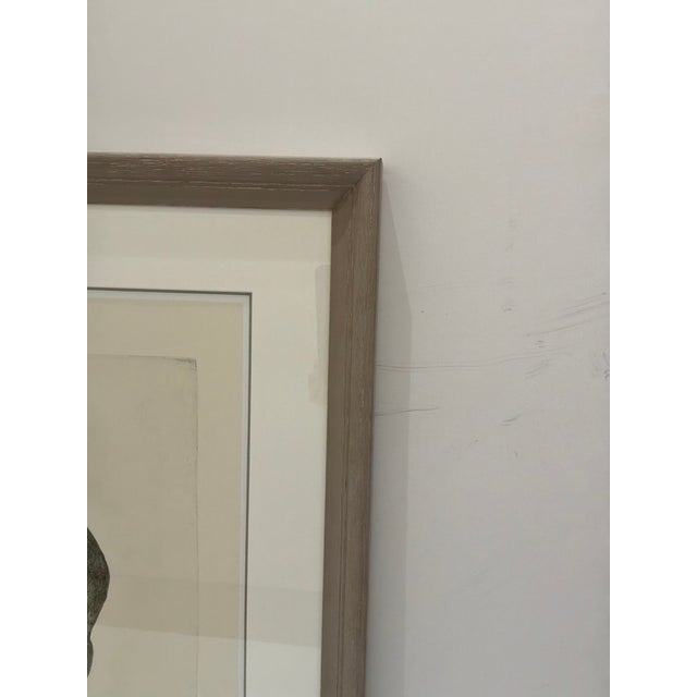 Soicher Marin Sculpture III. Black Sculpture Silhouette. Taupe Frame. Original Retail $1141. Showroom floor sample.