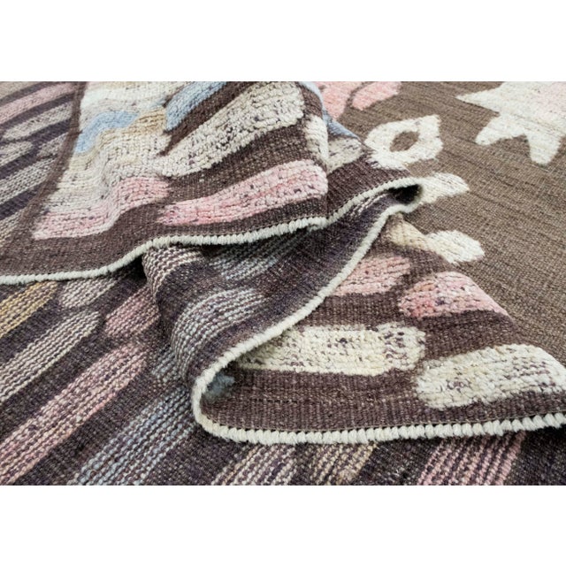 Textile Turkish Kilim Oriental Handmade Flatweave 10'10" x 14'2" #18561 For Sale - Image 7 of 8