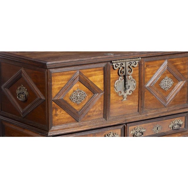 Baroque Portuguese Ark Cabinet, 17th Century For Sale - Image 3 of 6
