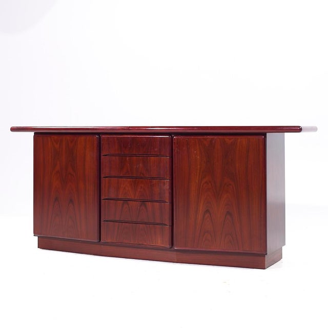 Mid-Century Modern Skovby Mid Century Danish Rosewood Credenza For Sale - Image 3 of 11