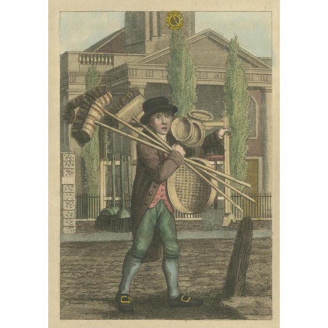 Hair Brooms, Shoreditch Church, Cries of London, 1804 For Sale - Image 4 of 7