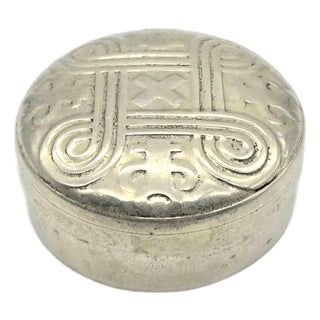 1980s Mexican Silver Pill Box For Sale