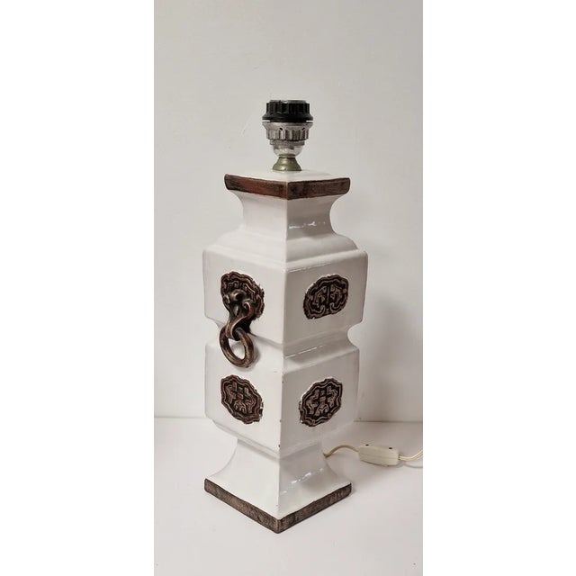 Ceramic Table Lamp by Zaccagnini, 1970s For Sale - Image 6 of 13