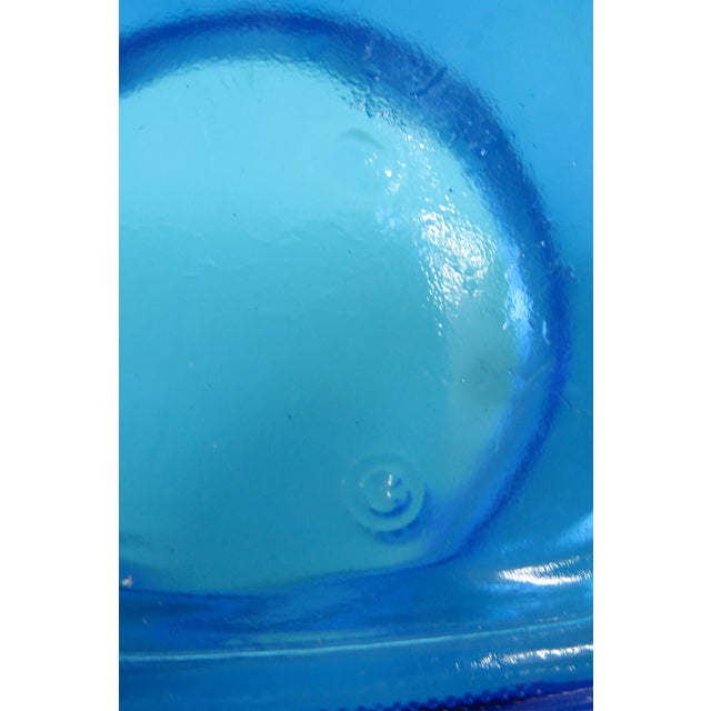 Blue Anchor Hocking Deep Cobalt Blue Glass Apothecary Jar VTG Canister With Lid 4750b For Sale - Image 8 of 14