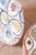 French Eight French Quimper 19th Century HB Manufacture Oyster Plates with Floral Motif For Sale - Image 3 of 7