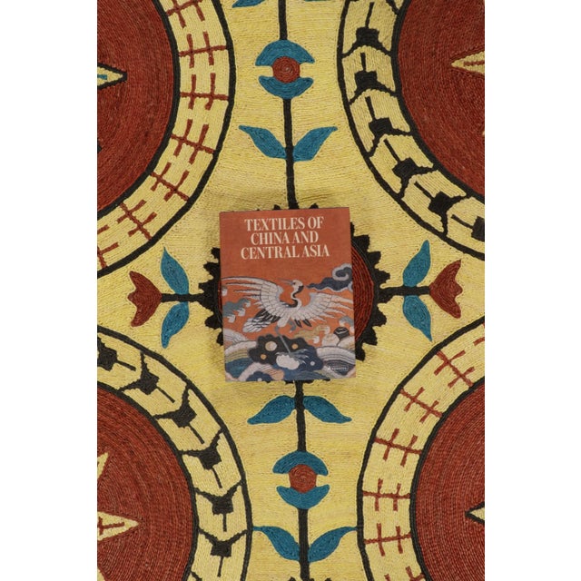Modern Classics Brick Red & Gold Abaca Suzani Rug by Rug & Kilim, India For Sale - Image 10 of 10