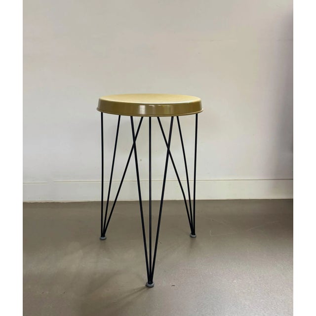 Mid-Century Modern Seggiolina Stool in Metal by Tjerk Reijenga for Pilastro, 1950s-1960s For Sale - Image 3 of 8