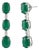 Natural 7.65cts Emerald & 0.10cts Diamond Earring in 18k Gold For Sale