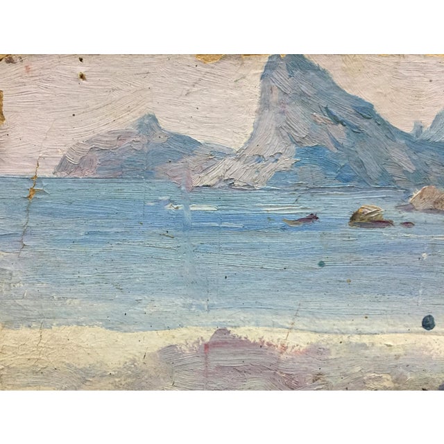 1960s 1960s Double Oil Painting Landscapes. Castle For Sale - Image 5 of 12