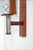 Vintage Bohemian Wall Lamp in Milk Glass and Teak Wood For Sale - Image 9 of 12