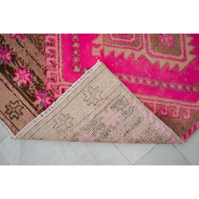 Hand-Knotted Turkish Kurdish Runner Rug 3′ × 12′ For Sale - Image 12 of 13