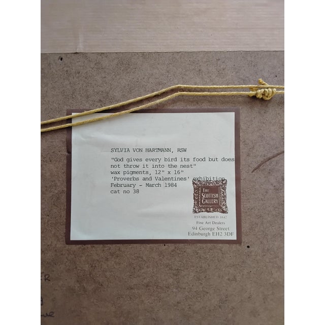 1980s Sylvia Von Hartmann, Still Life Exhibit Piece, 1984, Mixed Media For Sale - Image 5 of 6