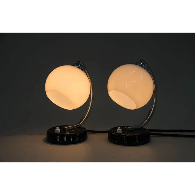 1930s Art Deco Table Lamps, 1930s, Set of 2 For Sale - Image 5 of 10