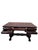Antique Empire Carved Mahogany Partner’s Desk For Sale - Image 4 of 6