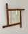 Rustic Facet Cut Glass Mirror with Bamboo Frame, France, 1940s For Sale - Image 4 of 8