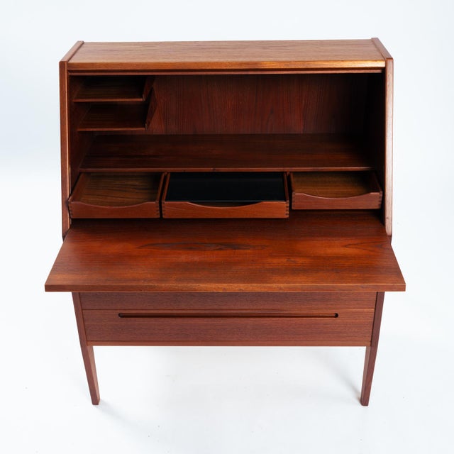 Wood Vintage Model 63 Secretaire in Teak by Kai Kristiansen, 1960s For Sale - Image 7 of 18