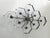 Transparent 21st Century Beehive Satin Black Nickel Clear Murano Flush Mount by Fabio LTD For Sale - Image 8 of 9
