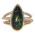 3.2cts Black Opal Ring With Natural Diamonds Accents: Solid 14k Gold, Size 6.75 For Sale