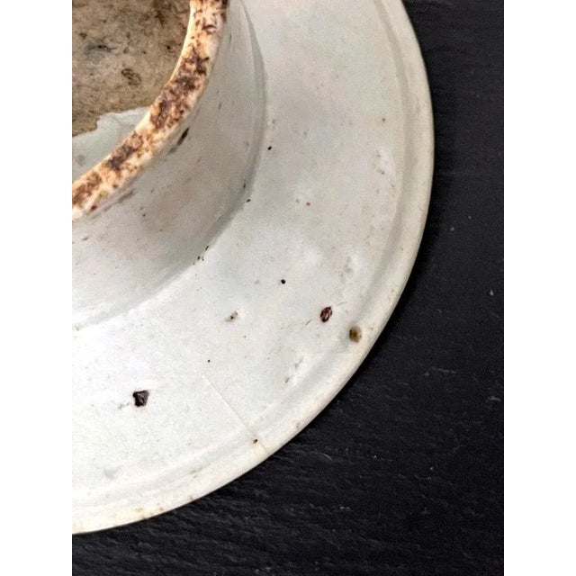 19th Century Small Korean White Ceramic Stem Dish Joseon Dynasty For Sale - Image 12 of 13