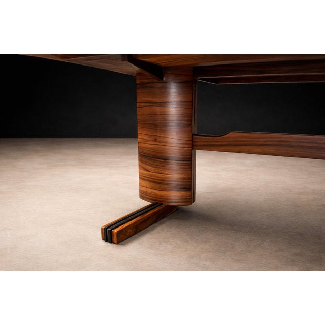 Brown Dining Table in Caviúna Wood by Novo Rumo, Brazilian Modern, 1960s For Sale - Image 8 of 14