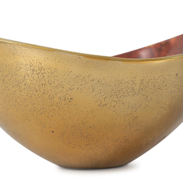 Metal Sharma Crimson Gold Bowl For Sale - Image 7 of 11