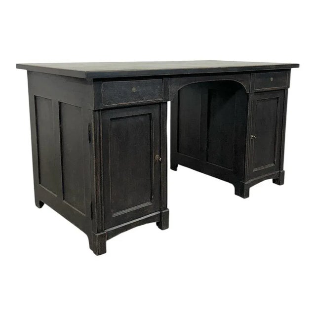 Vintage Swedish Desk in Oak, 1930s For Sale - Image 11 of 11