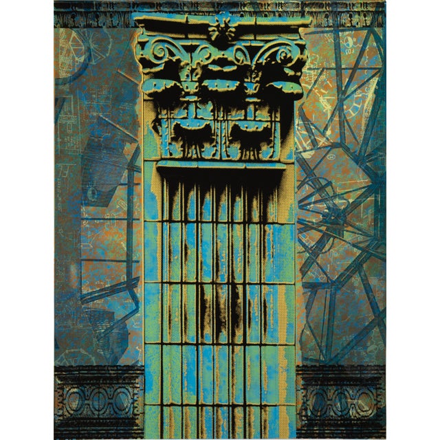 2000 - 2009 Judith Lipnik Perlow Column Series (Large Iii) 2003 Signed Serigraph on Paper For Sale - Image 5 of 6