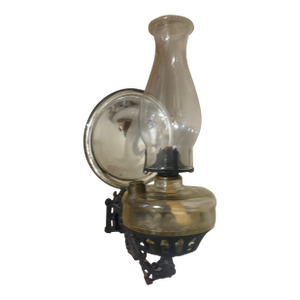 Antique Wall Bracket Oil Lamp 1800's