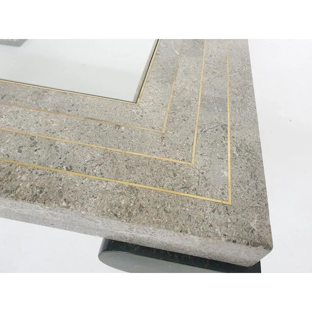 American Tessellated Coffee Table attributed to Maitland Smith, 1980s For Sale - Image 11 of 13