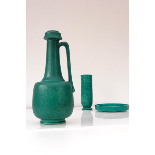 Large Art Deco Swedish Grace Argenta Vase by Wilhelm Kåge for Gustavsberg, 1930s For Sale - Image 10 of 11