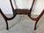 Wood Antique Mahogany Two-Tier Serpentine Accent Table For Sale - Image 7 of 13