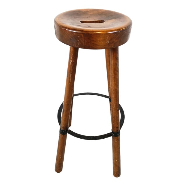 Brutalist Bar Stool, 1960s For Sale