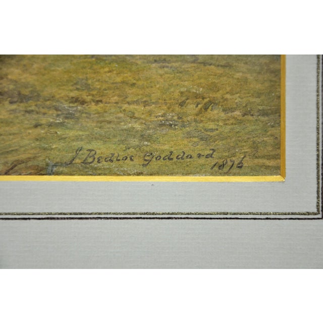 John Bedloe Goddard, Kimmeridge Bay & the Clavell Tower, The Purbecks, Dorset, 1876, Watercolor, Framed For Sale - Image 3 of 18