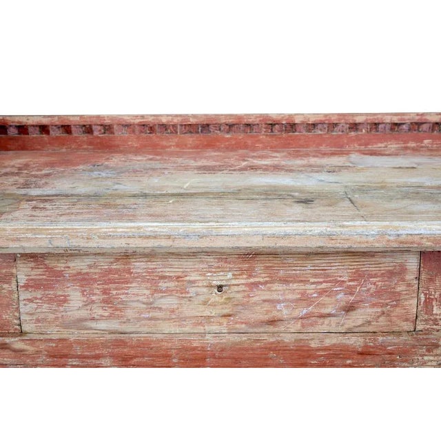 Wood Early 19th Century Swedish Rustic Painted Sideboard For Sale - Image 7 of 10