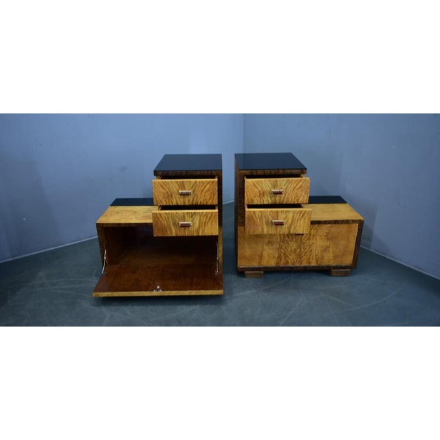 Art Deco Bedside Tables, Czechoslovakia, 1939, Set of 2 For Sale - Image 8 of 18
