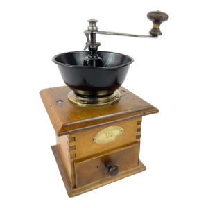 Vintage Peugeot Frères Wooden Manual Coffee Grinder, France