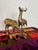 Mid 20th Century Hollywood Regency Large Brass Deer Sculptures - Set of 2 For Sale - Image 4 of 7