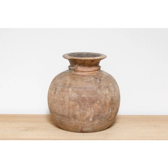 Farmhouse Rounded Rustic Wooden Pot-Malar For Sale - Image 3 of 9