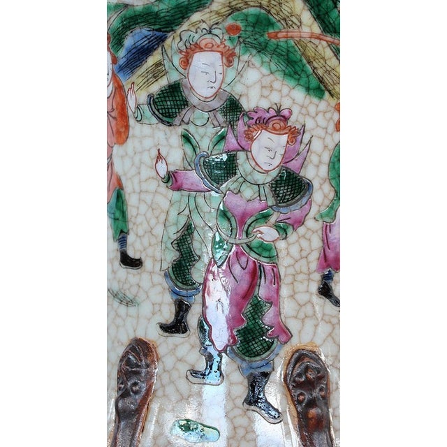 Large Canton Crackled Porcelain Baluster Vase, China, 19th Century For Sale - Image 6 of 18