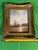 Original Marine Oil Painting, Fishing Boat Beached at Low Tide, in Gilt Frame For Sale - Image 4 of 6