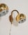Gold Brass Wall Lamps by Möllers Armatur Eskilstuna, 1950s, Set of 2 For Sale - Image 8 of 11
